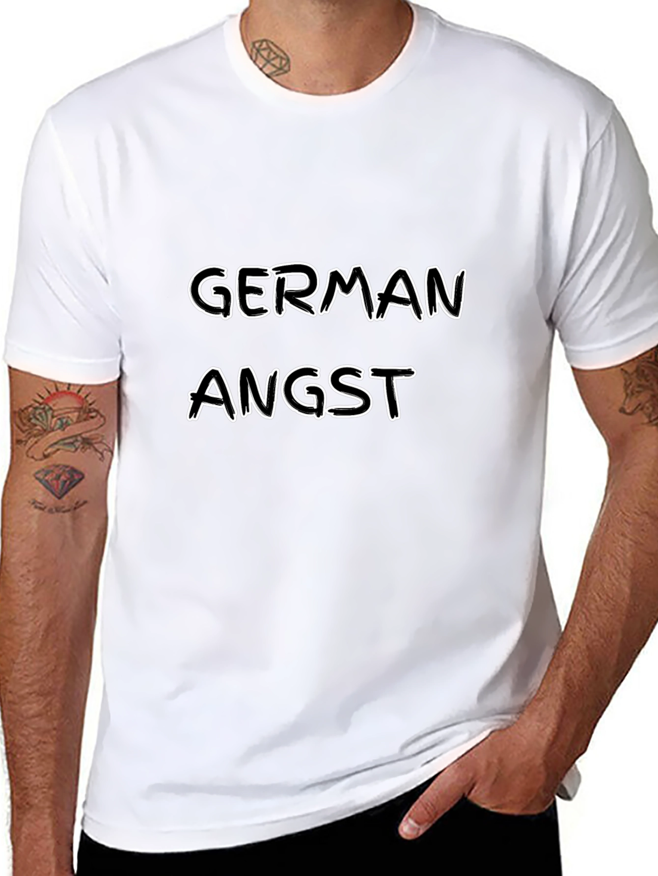 German Angst Graphic Tee - Black Unisex T-Shirt