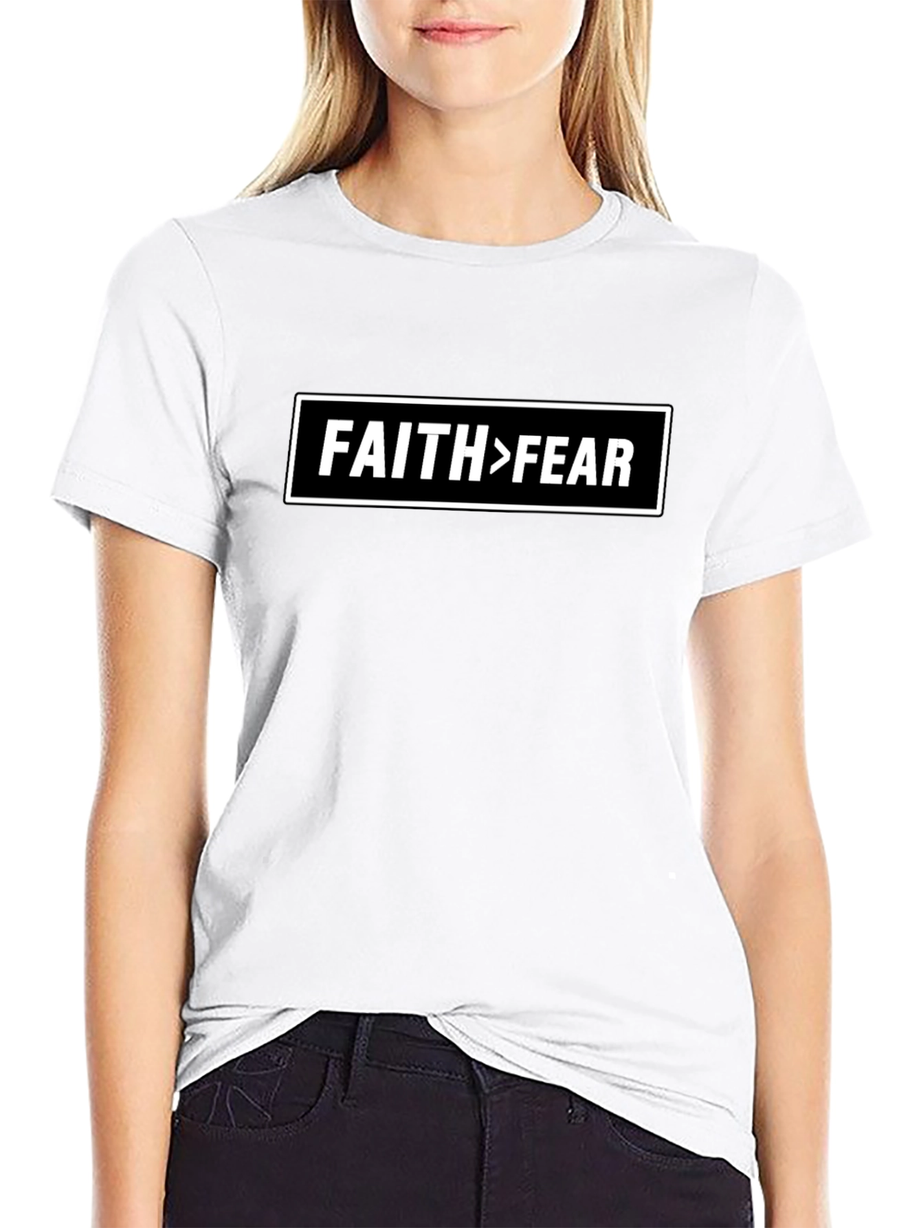 Faith Over Fear Graphic Tee - Mens T-Shirt