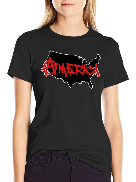 Anarchy USA Graphic Tee - Black Cotton T-Shirt