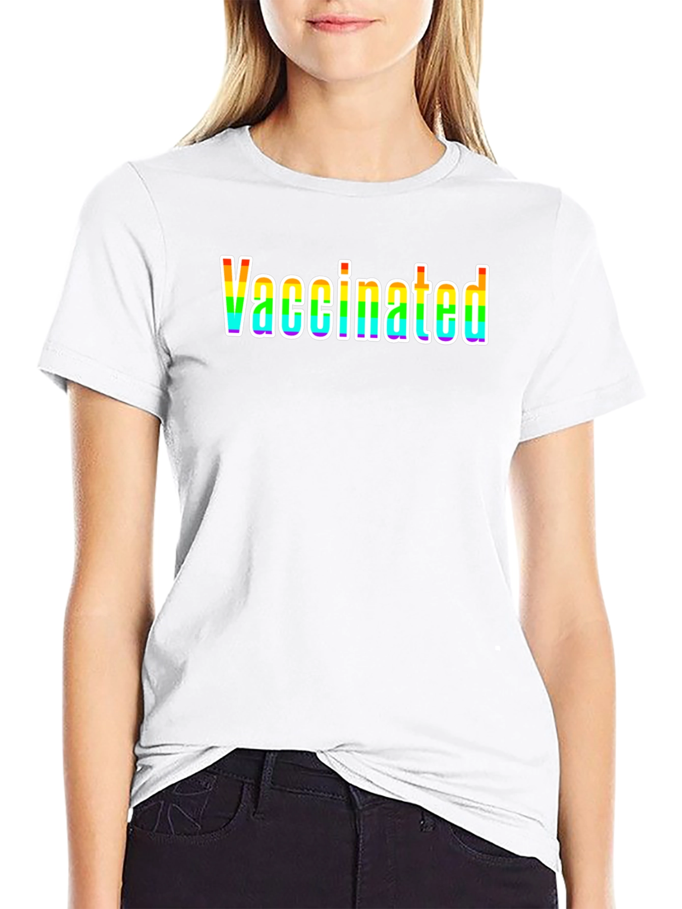 Vaccinated Rainbow T-Shirt