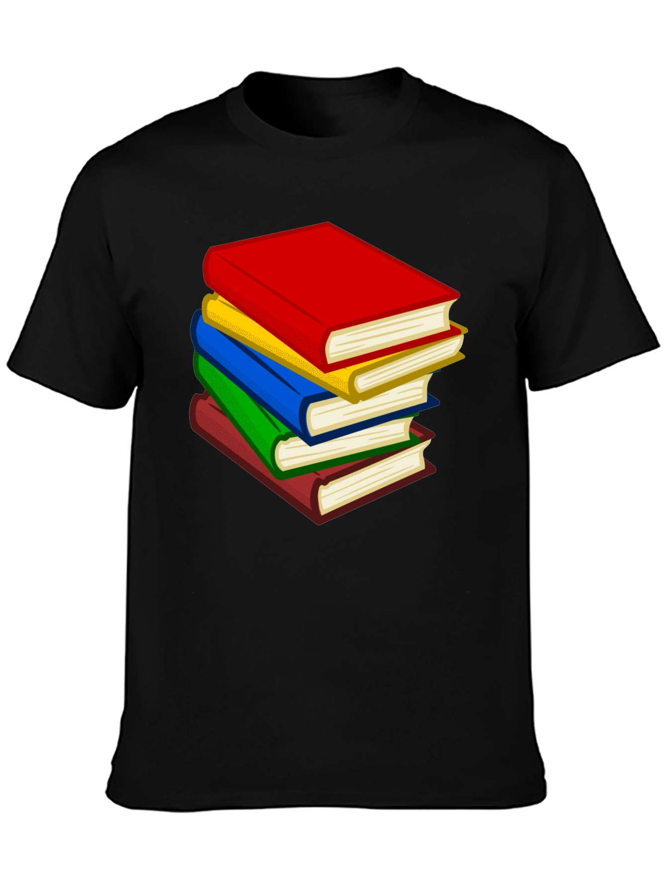 Stacked Books Graphic Tee - Readers Delight!