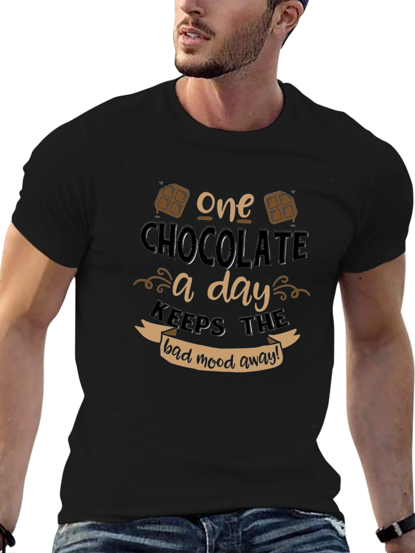 Chocolate a Day Keeps the Bad Mood Away T-Shirt