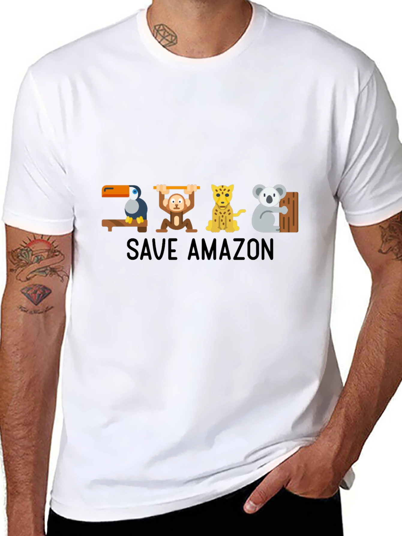 Save Amazon T-Shirt - Animal Conservation Tee