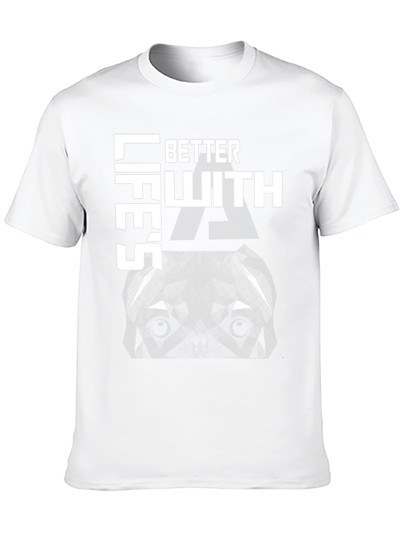 Better Lifes With a Pitbull Graphic T-Shirt