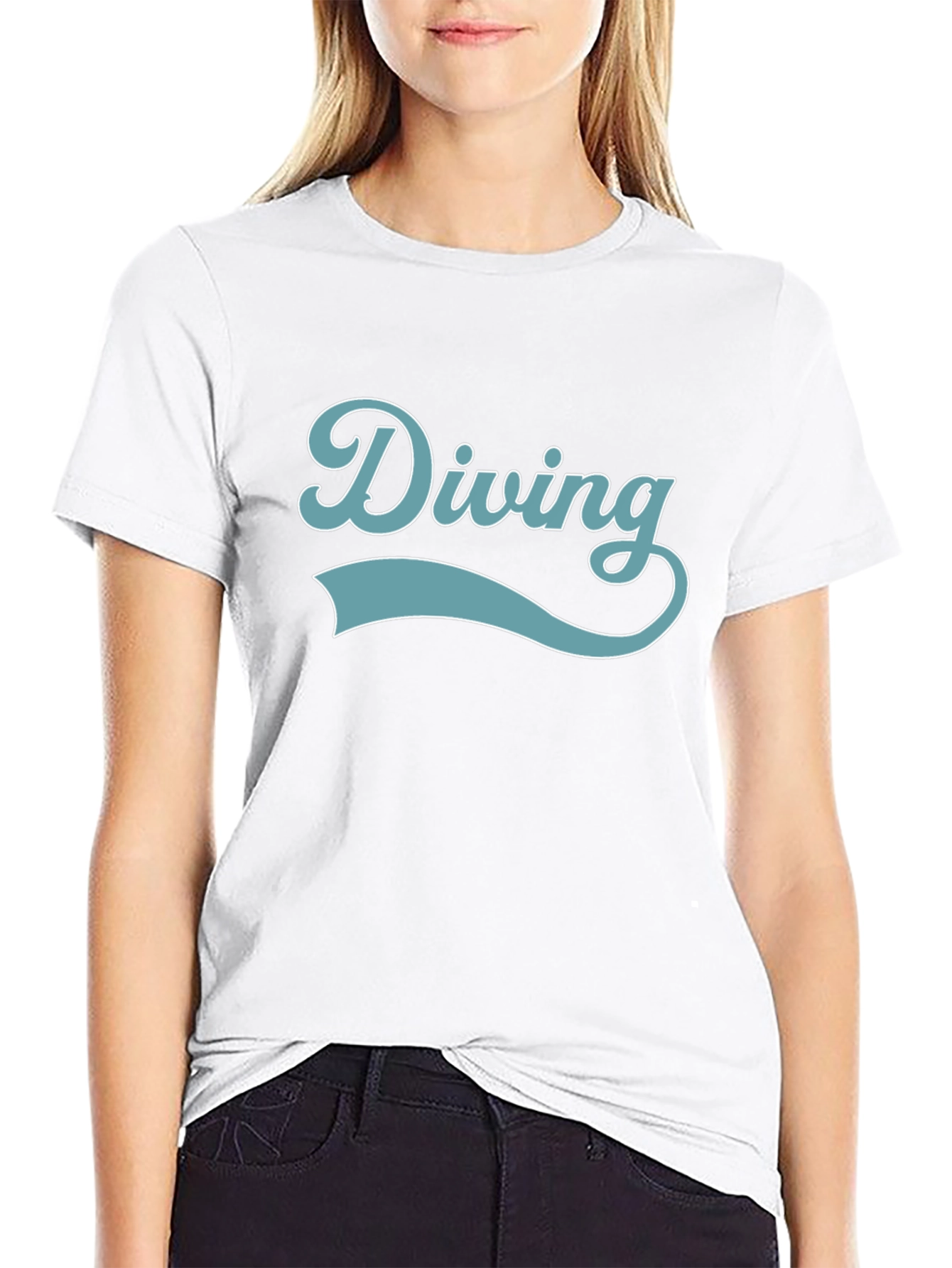 Diving Graphic T-Shirt - Retro Style