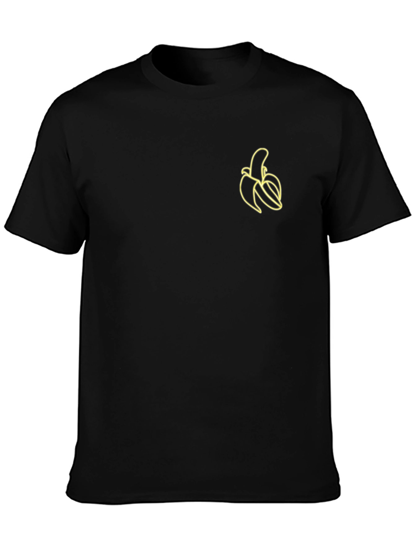Banana Graphic Tee - Black Short Sleeve T-Shirt