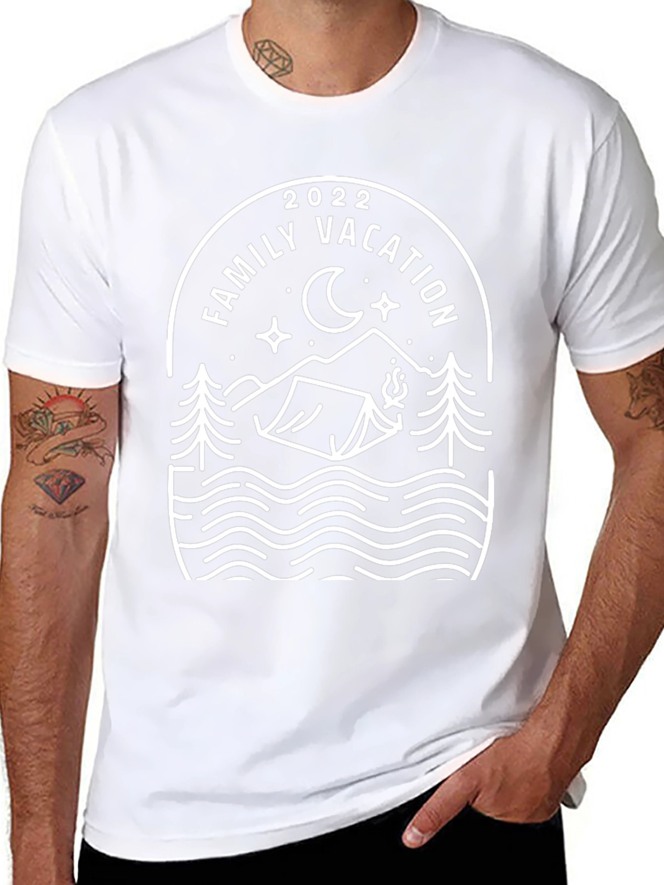 Family Vacation 2022 Black T-Shirt