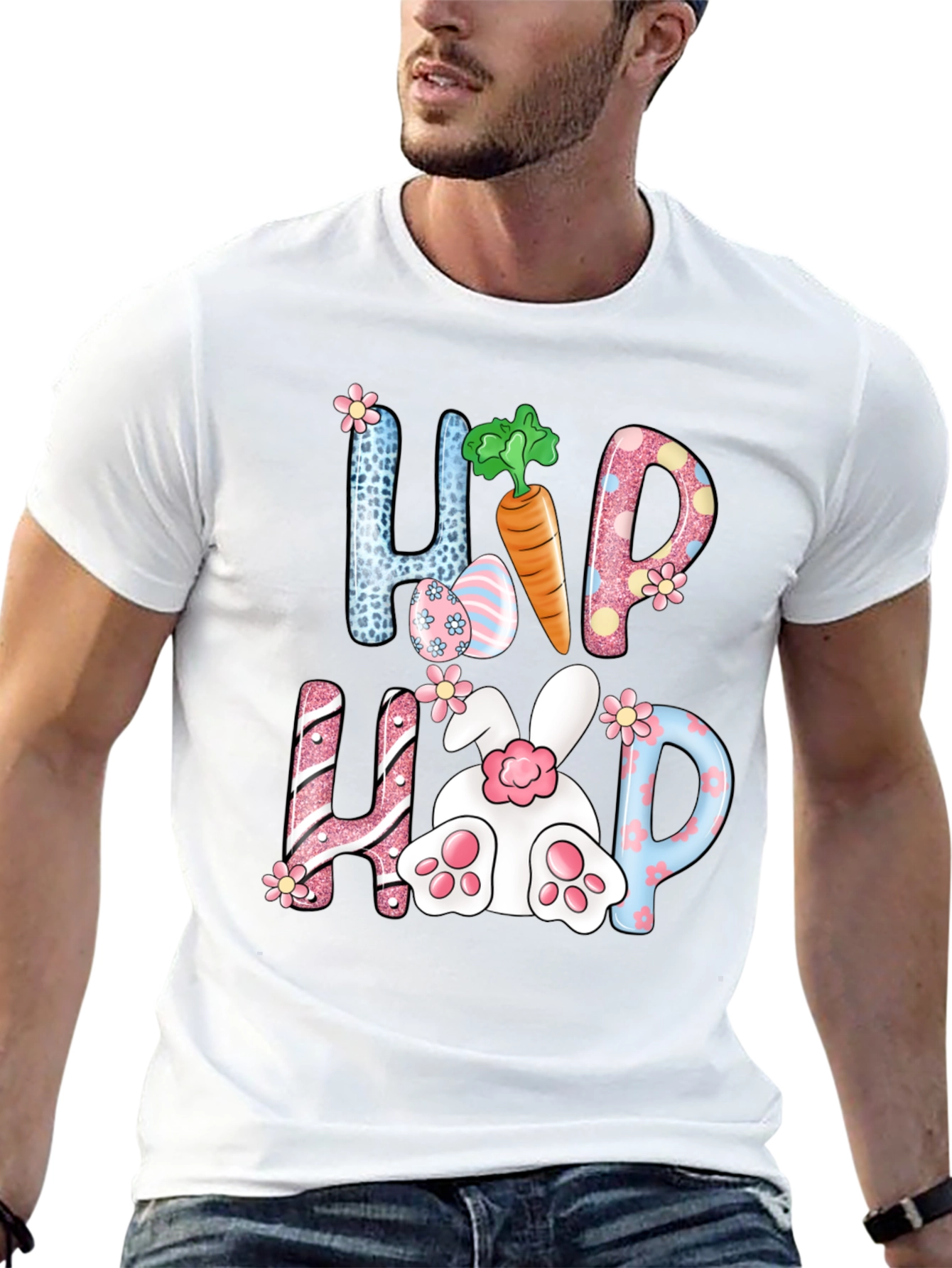 Hip Hop Bunny Easter T-Shirt