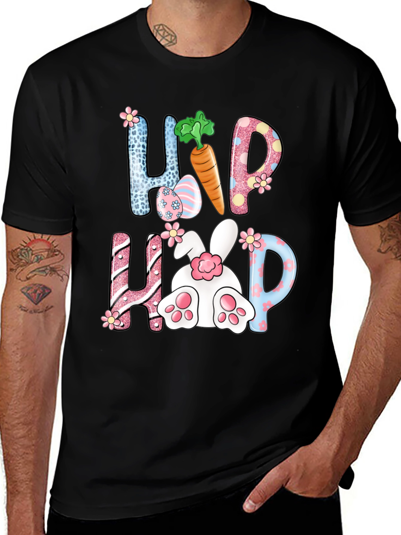 Hip Hop Bunny Easter T-Shirt