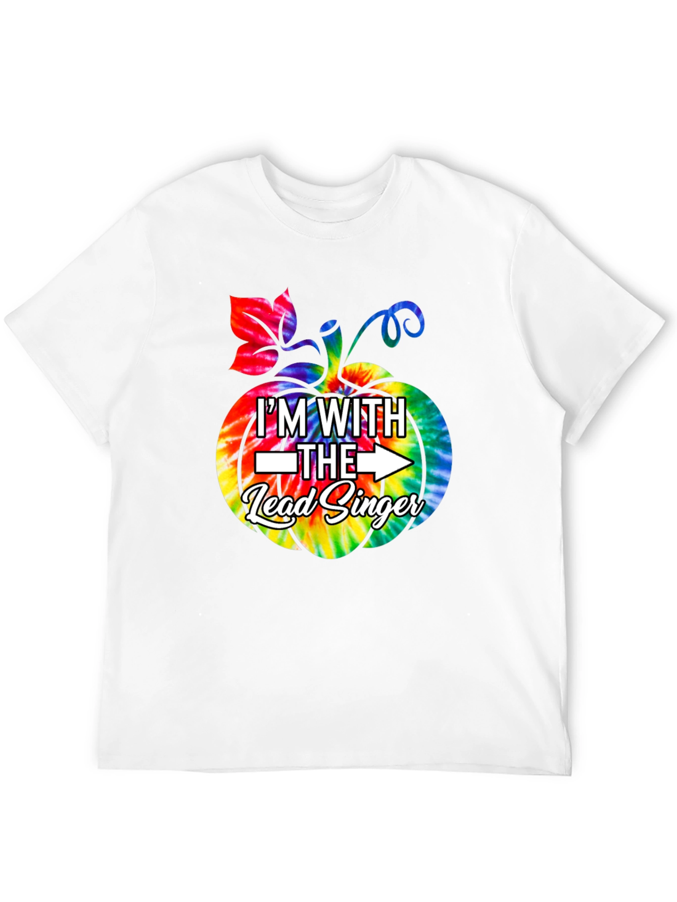 Im With the Lead Singer Pumpkin Tie-Dye T-Shirt