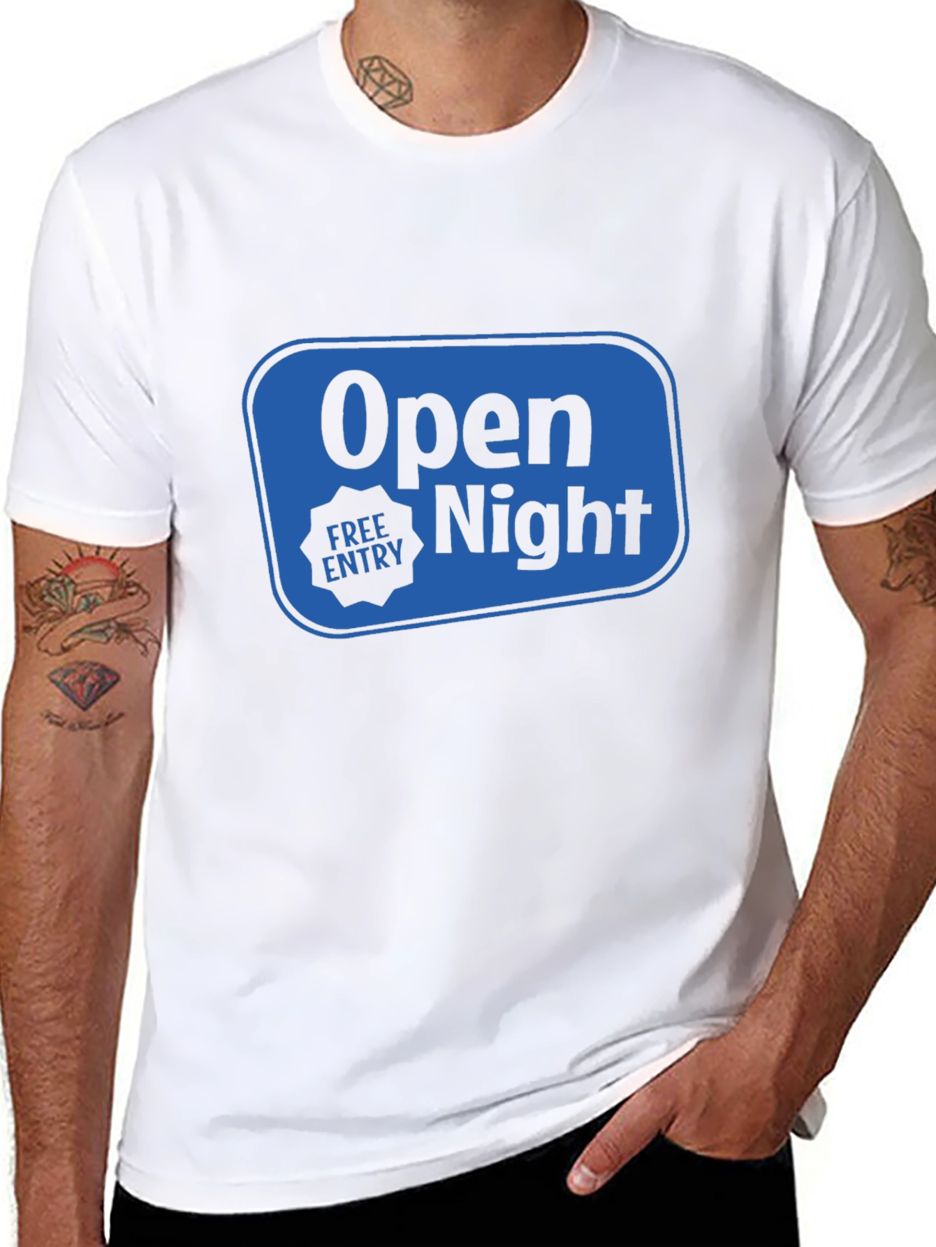 Open Night Free Entry Black T-Shirt