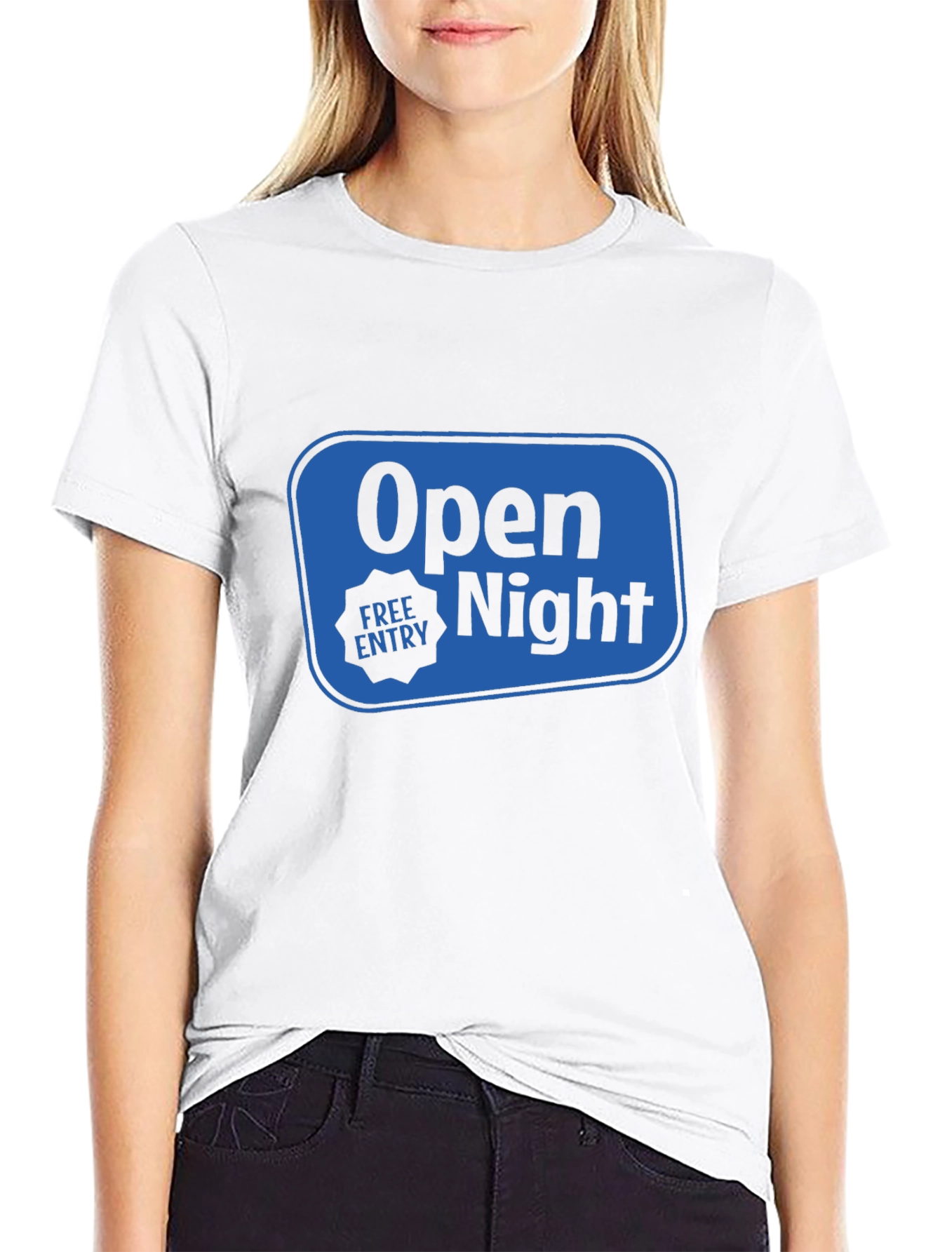 Open Night Free Entry Black T-Shirt