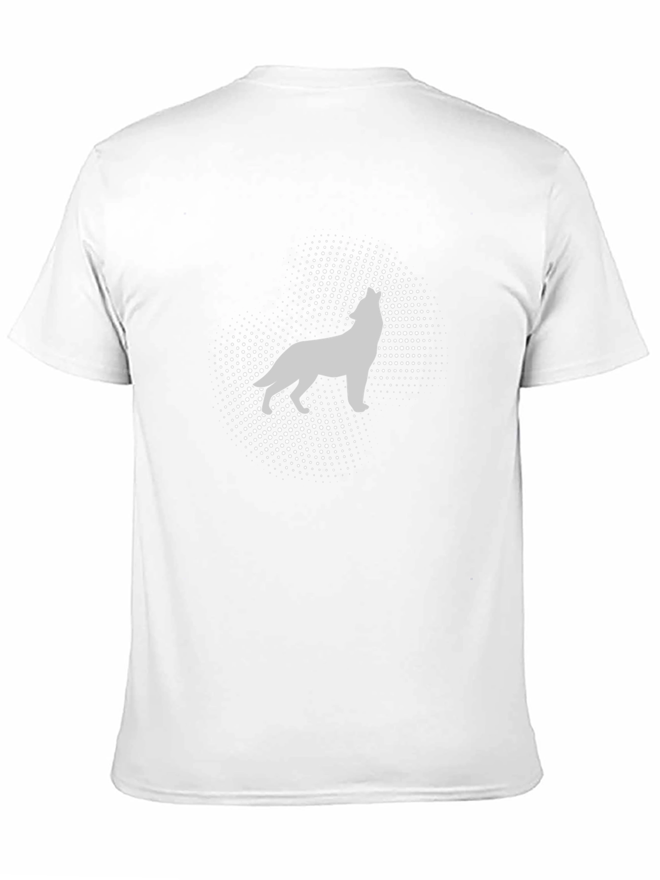 Wolf Silhouette Graphic Tee - Black Cotton T-Shirt