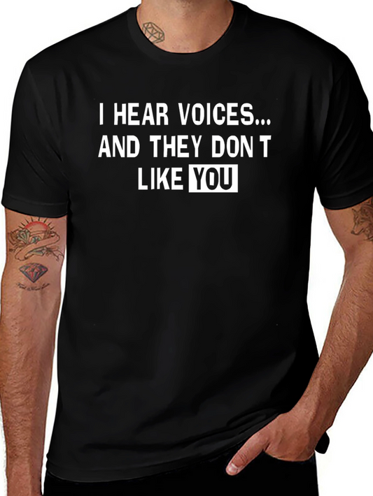 I Hear Voices Funny Graphic Tee - Unisex