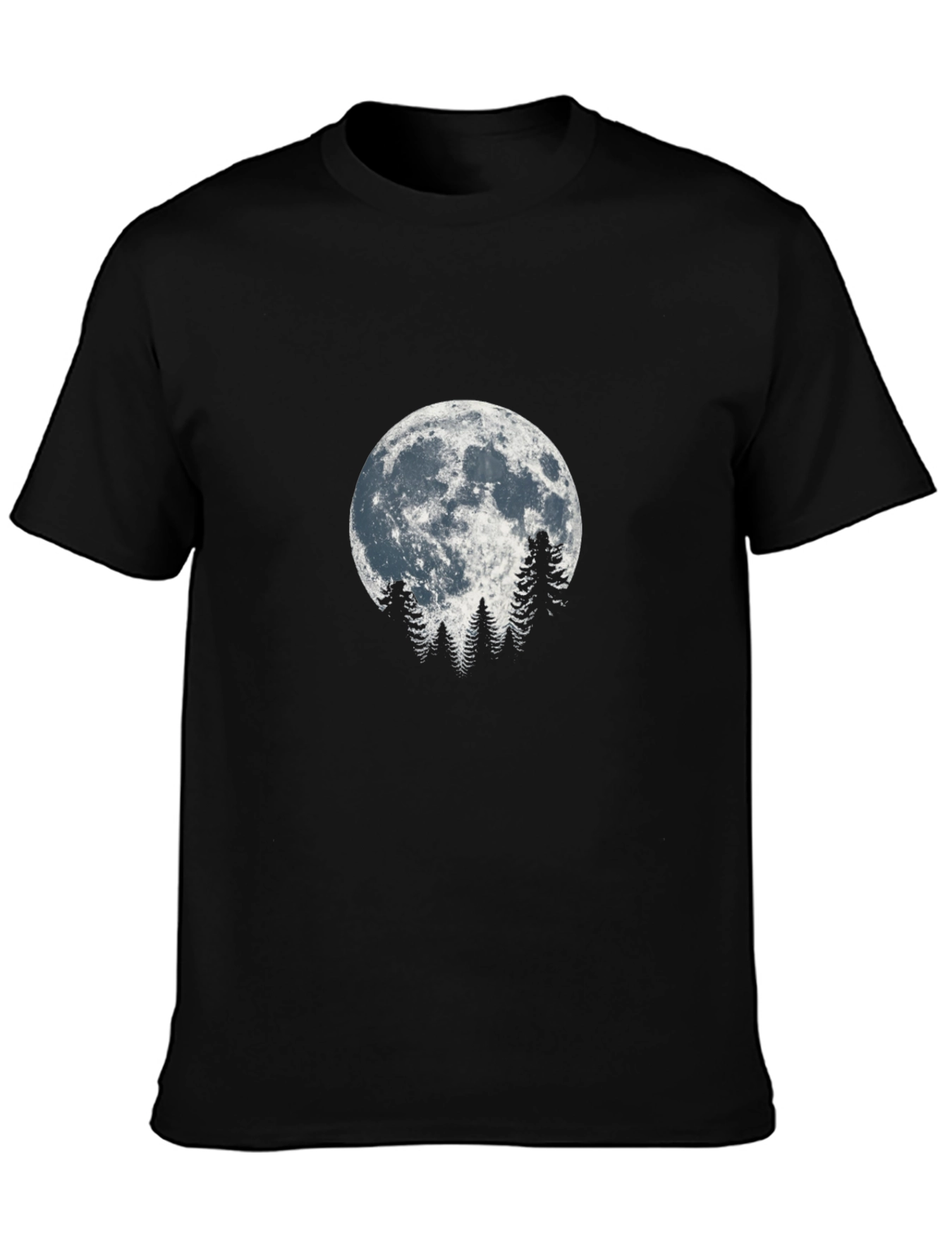Moonlit Trees Graphic Tee - Nature Inspired Design