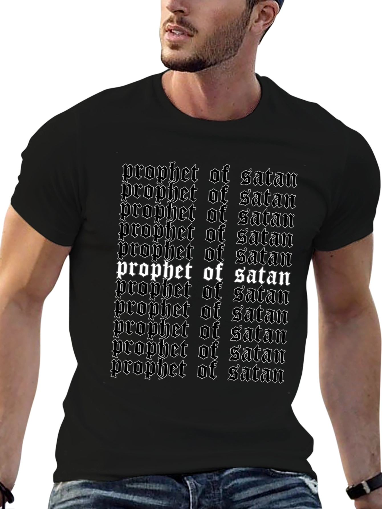 Prophet of Satan Graphic Tee - Black Gothic Shirt