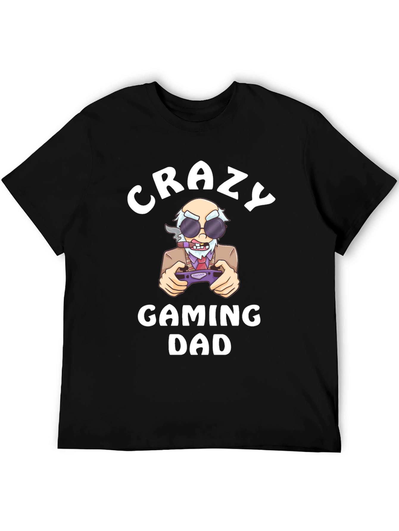 Crazy Gaming Dad T-Shirt - Novelty Graphic Tee