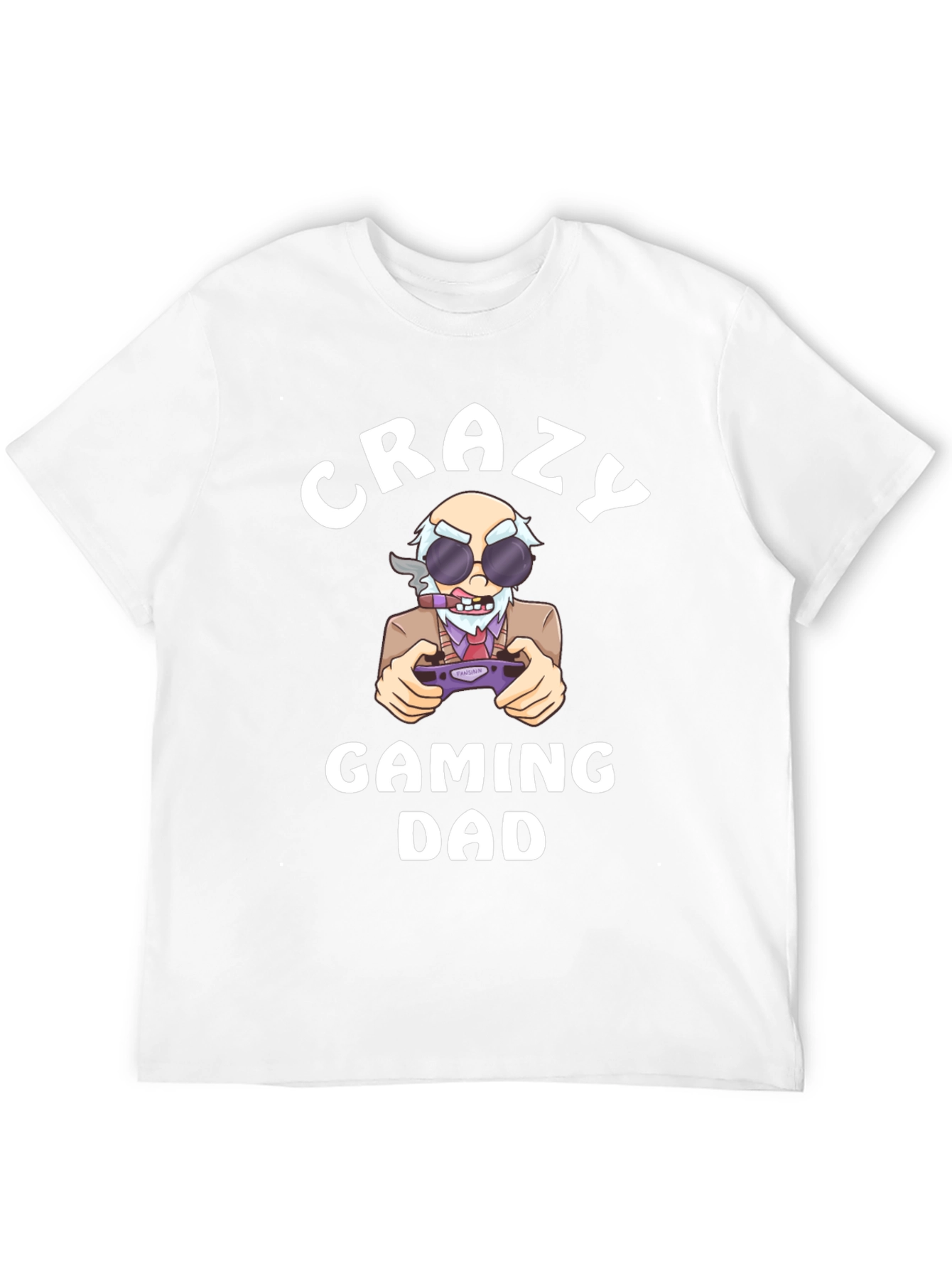 Crazy Gaming Dad T-Shirt - Novelty Graphic Tee