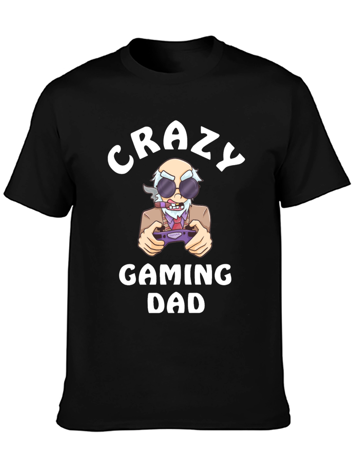 Crazy Gaming Dad T-Shirt - Novelty Graphic Tee