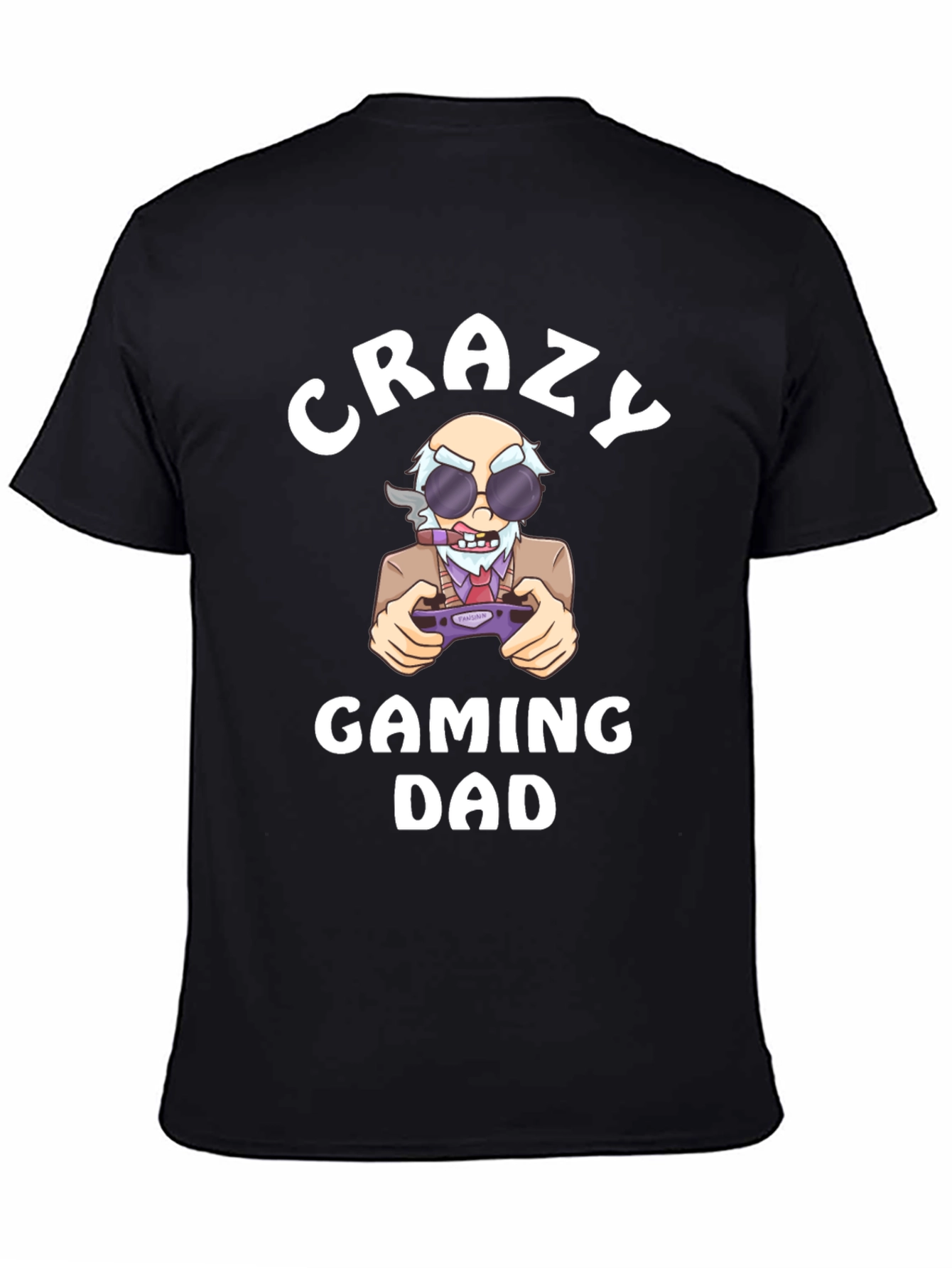 Crazy Gaming Dad T-Shirt - Novelty Graphic Tee