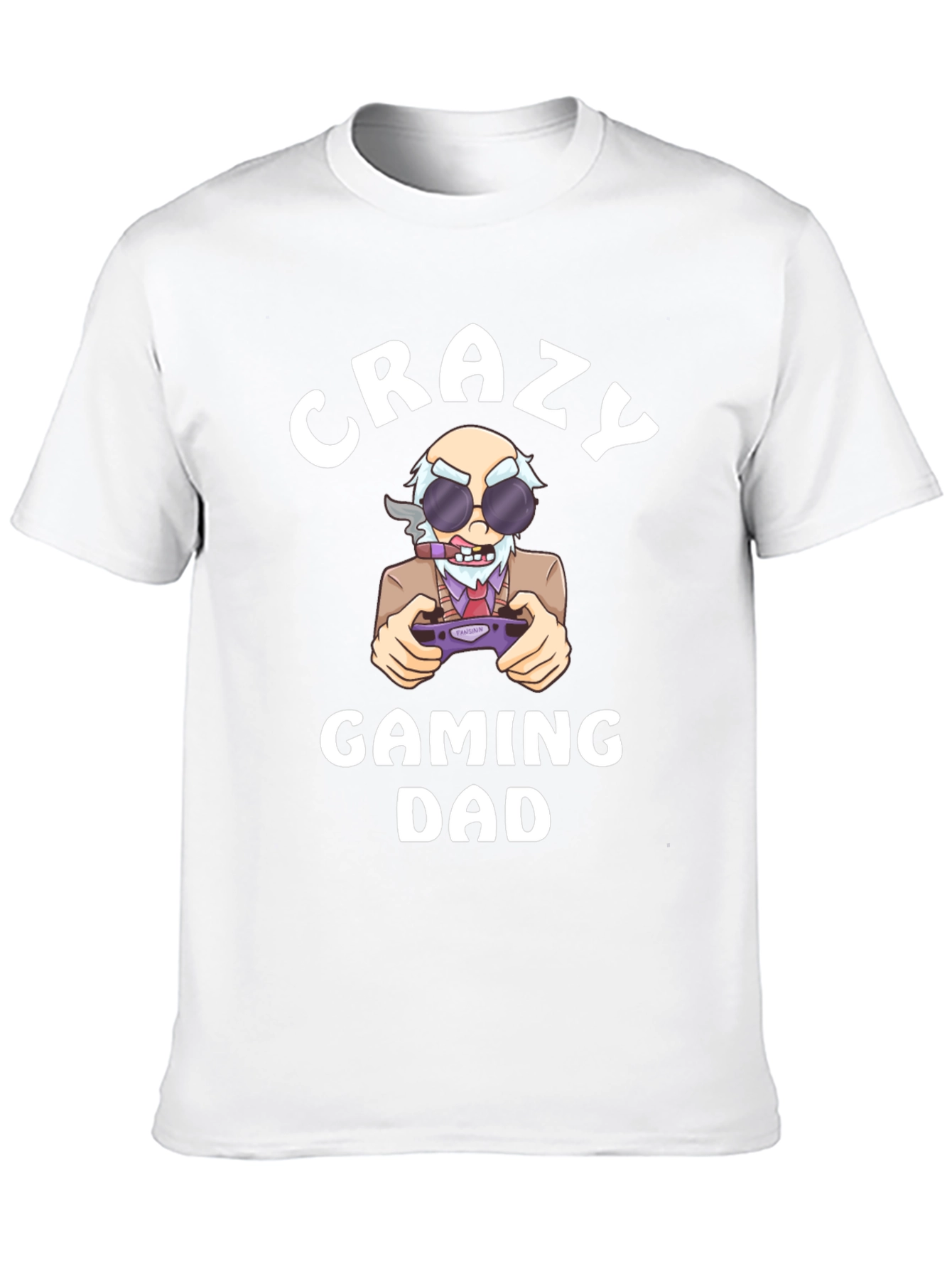 Crazy Gaming Dad T-Shirt - Novelty Graphic Tee