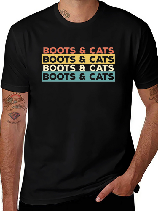 Boots & Cats Retro Graphic Tee