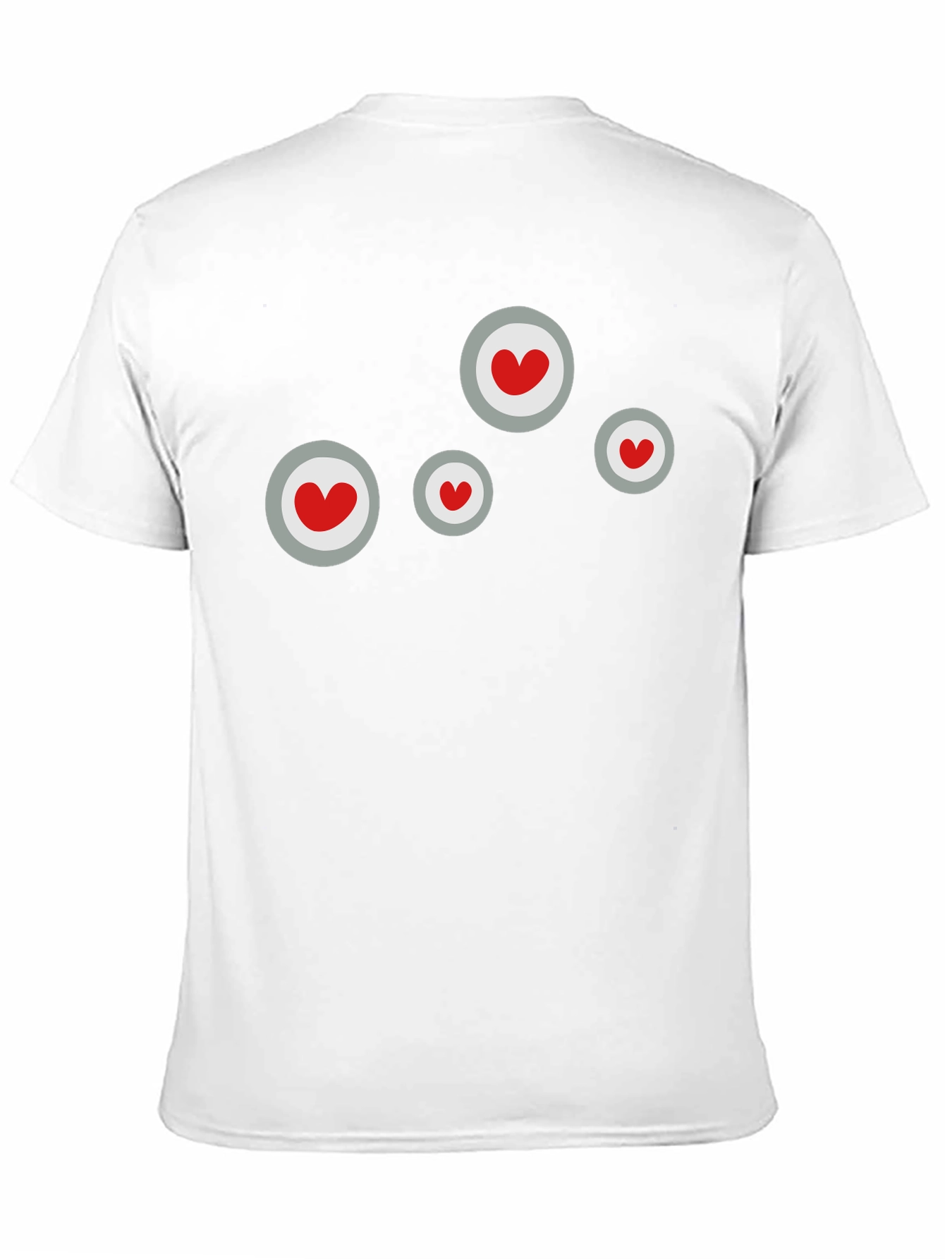Heart Circle Graphic Black T-Shirt