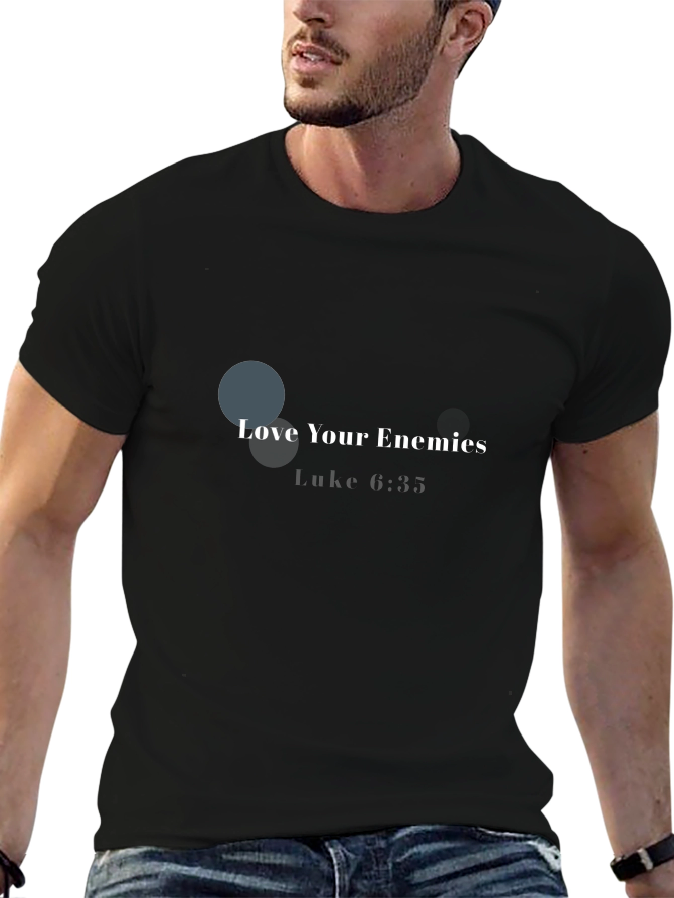 Love Your Enemies Black Graphic Tee