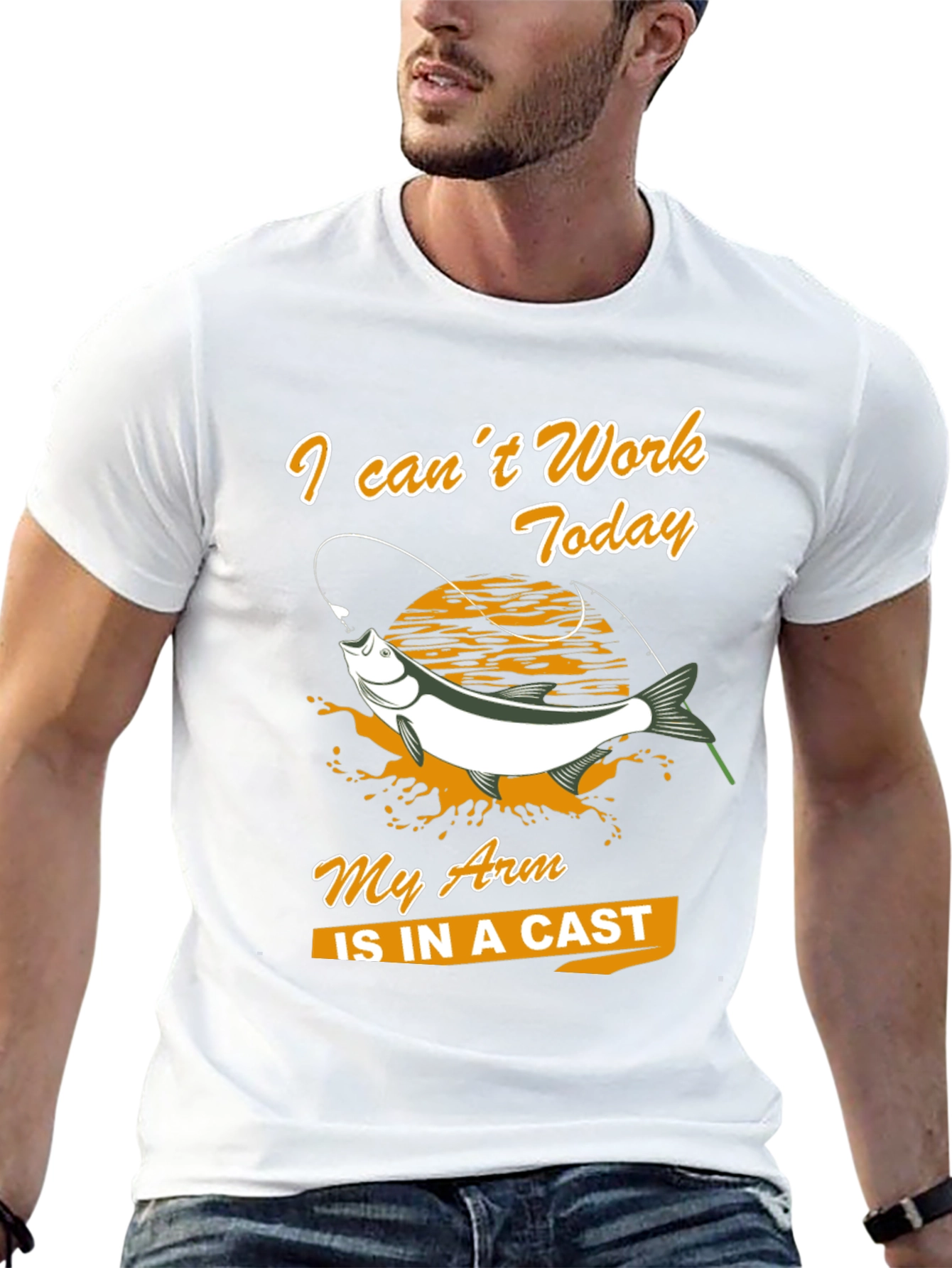 Fishing T-Shirt: I Cant Work Today