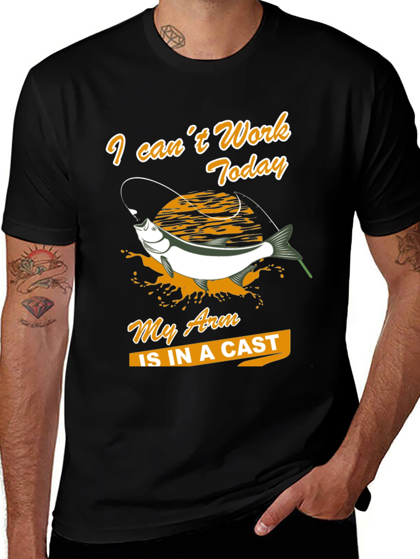 Fishing T-Shirt: I Cant Work Today