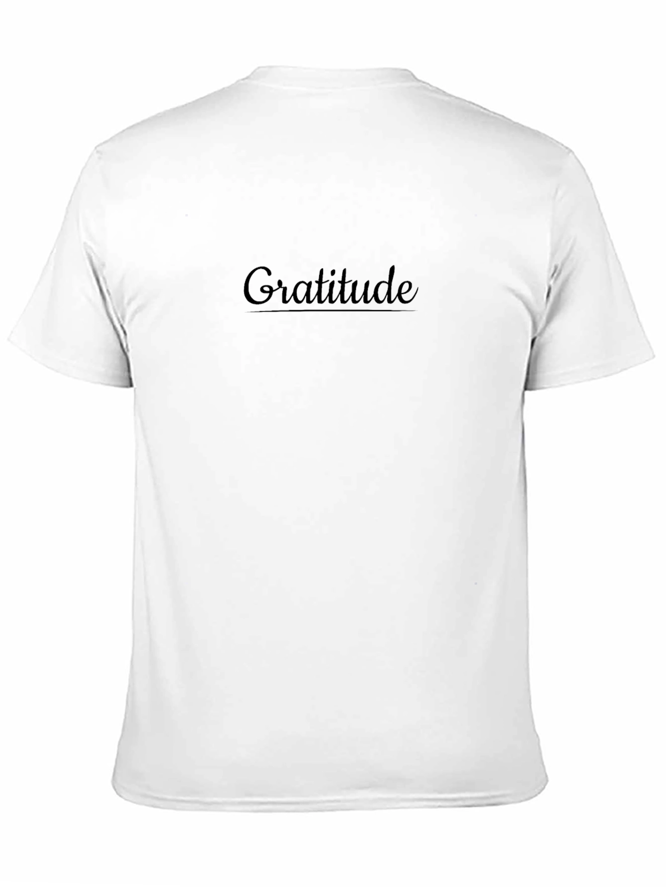 Gratitude Black Graphic Tee - Stylish Comfort