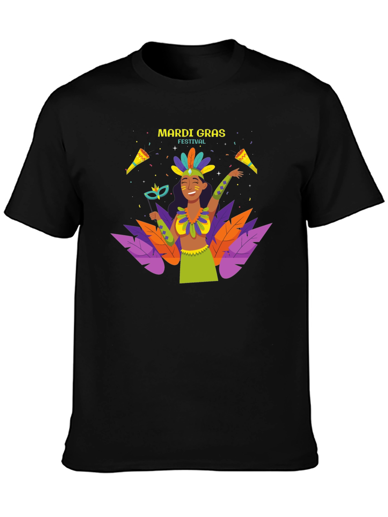 Mardi Gras Festival Graphic T-Shirt