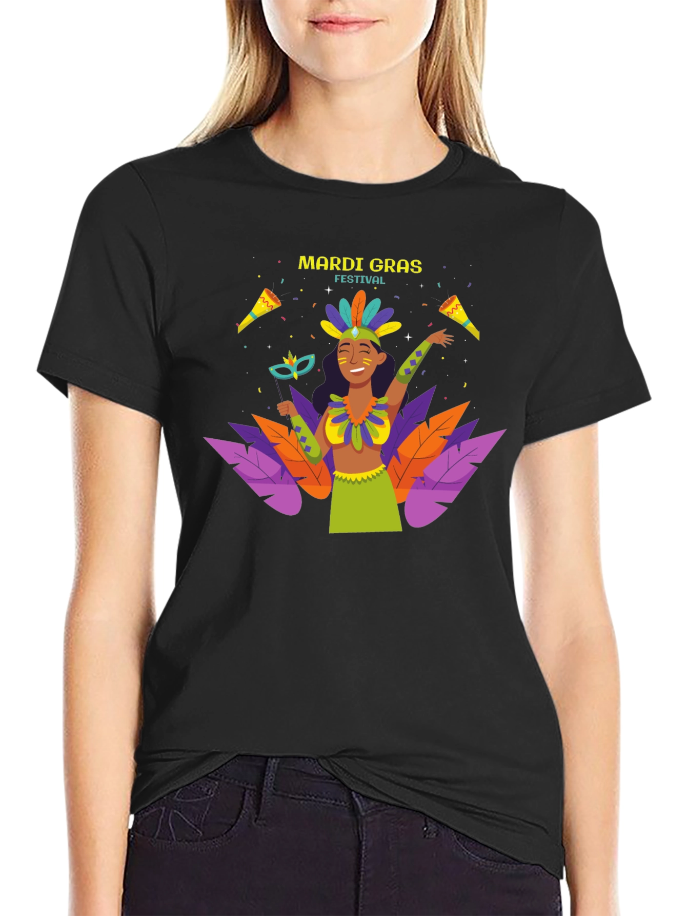 Mardi Gras Festival Graphic T-Shirt