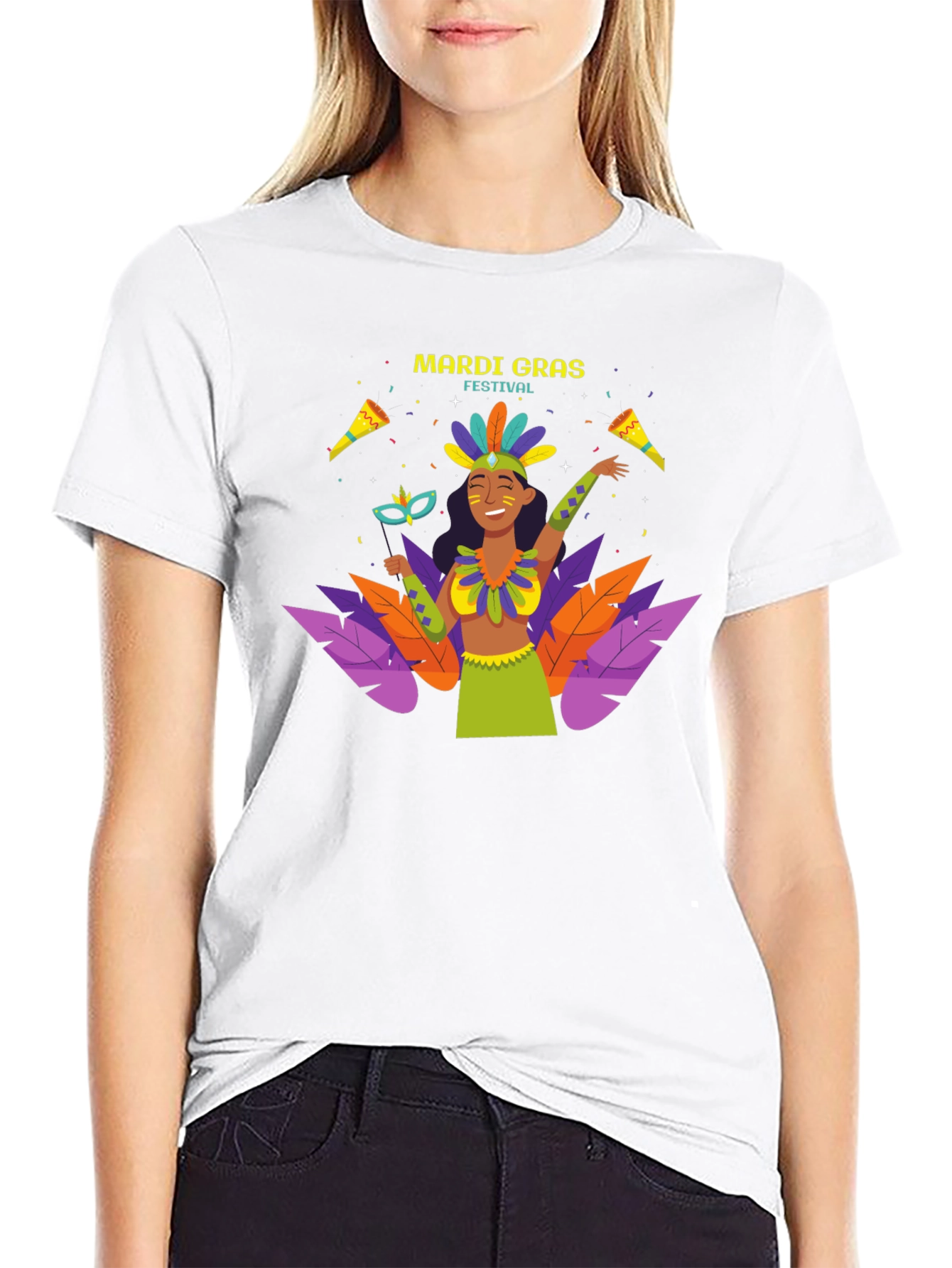 Mardi Gras Festival Graphic T-Shirt