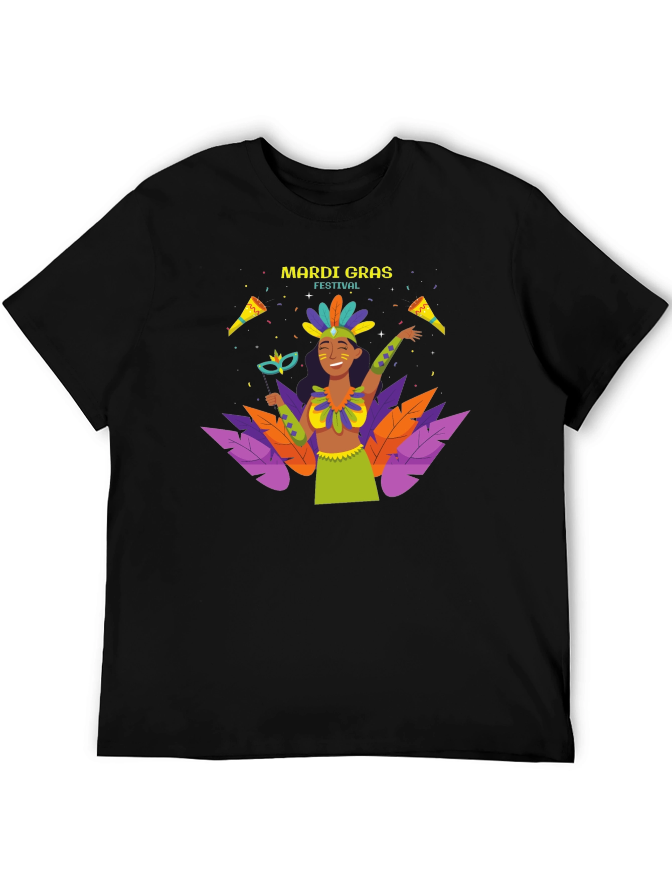 Mardi Gras Festival Graphic T-Shirt