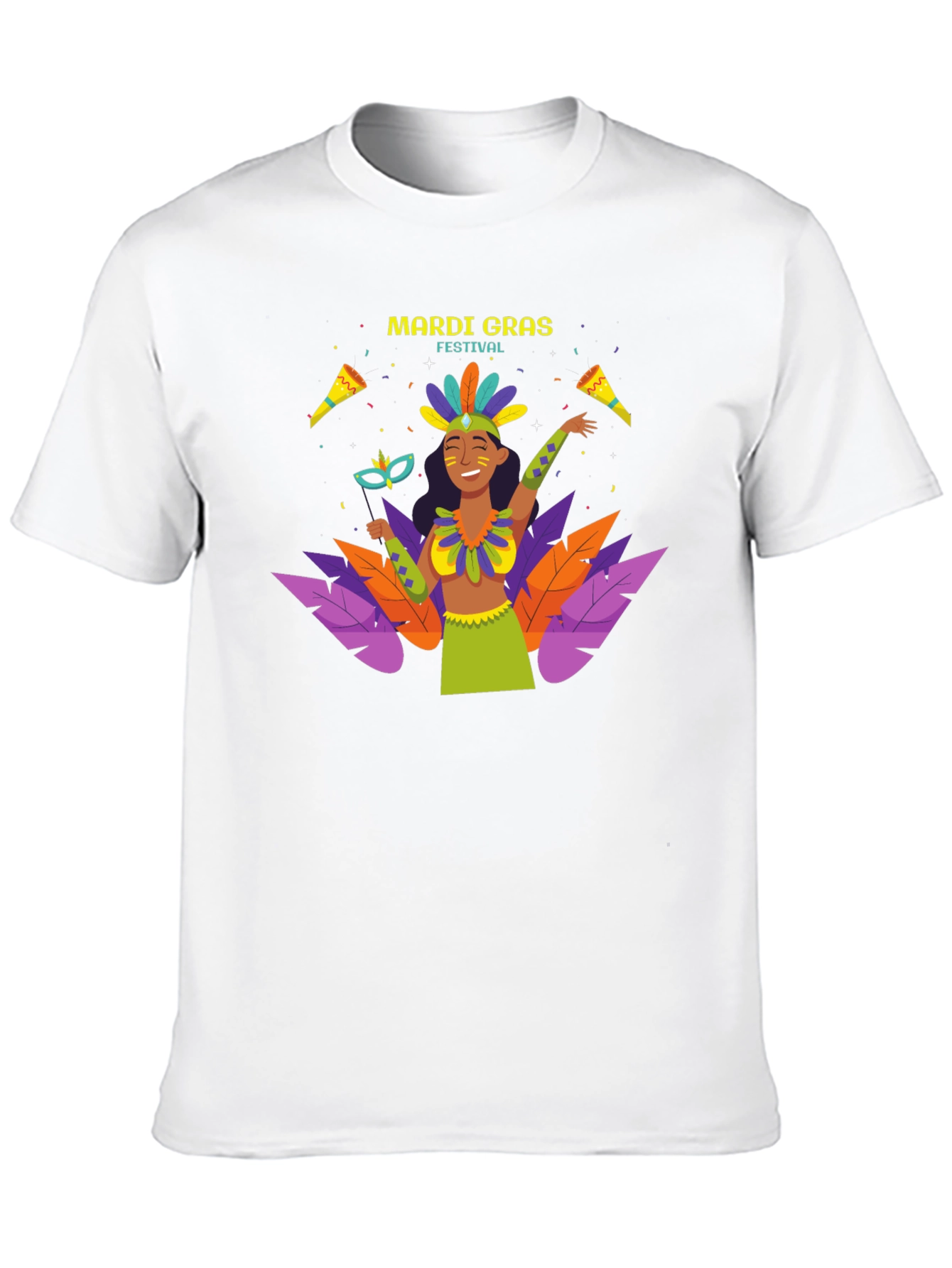 Mardi Gras Festival Graphic T-Shirt