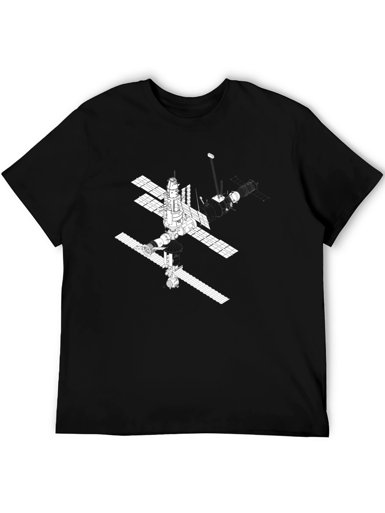 Space Station Graphic Tee - Black