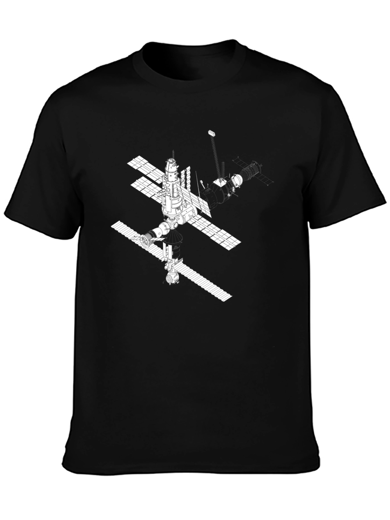 Space Station Graphic Tee - Black