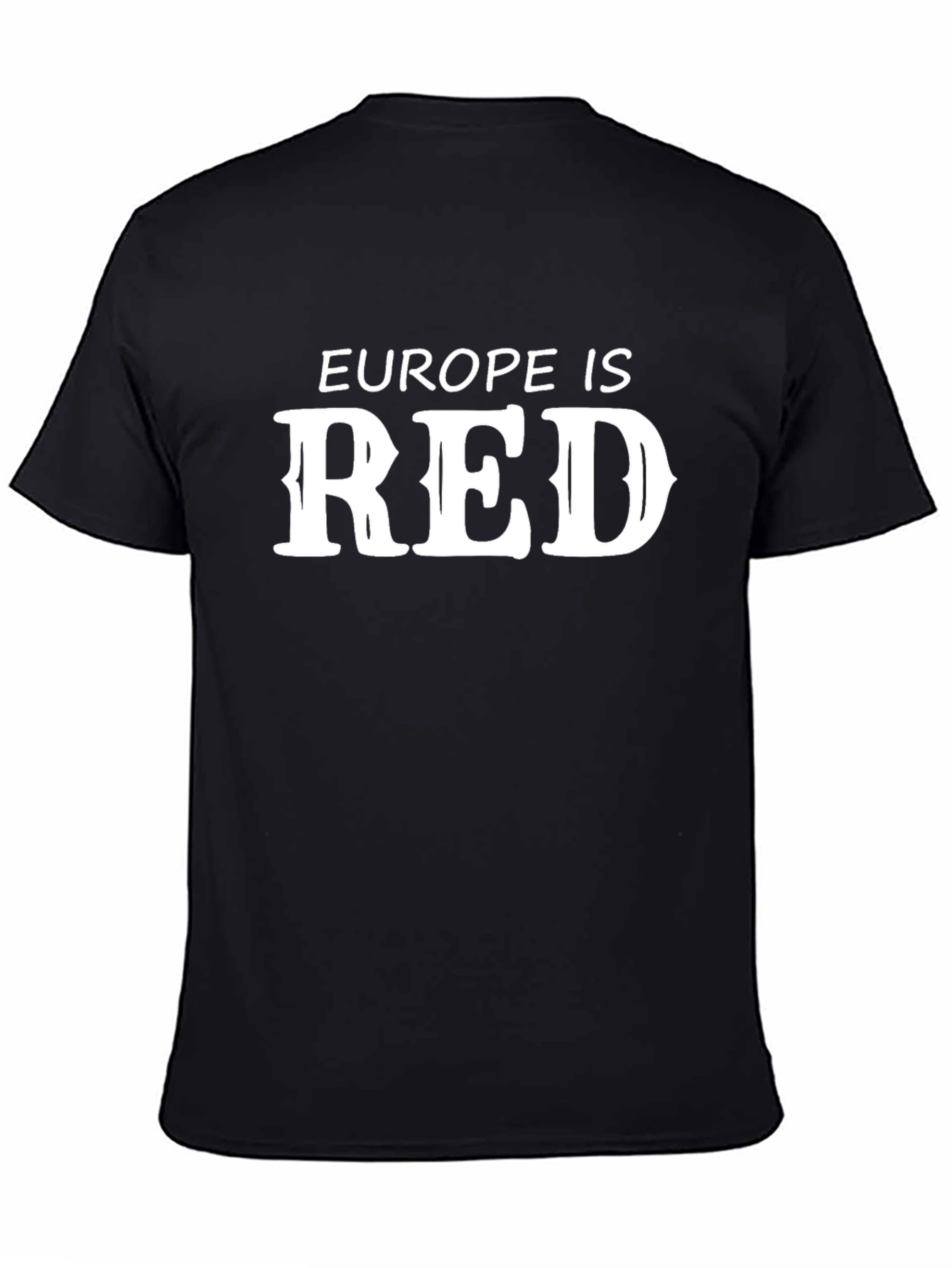 Europe Is Red Graphic Tee - Bold Statement Shirt