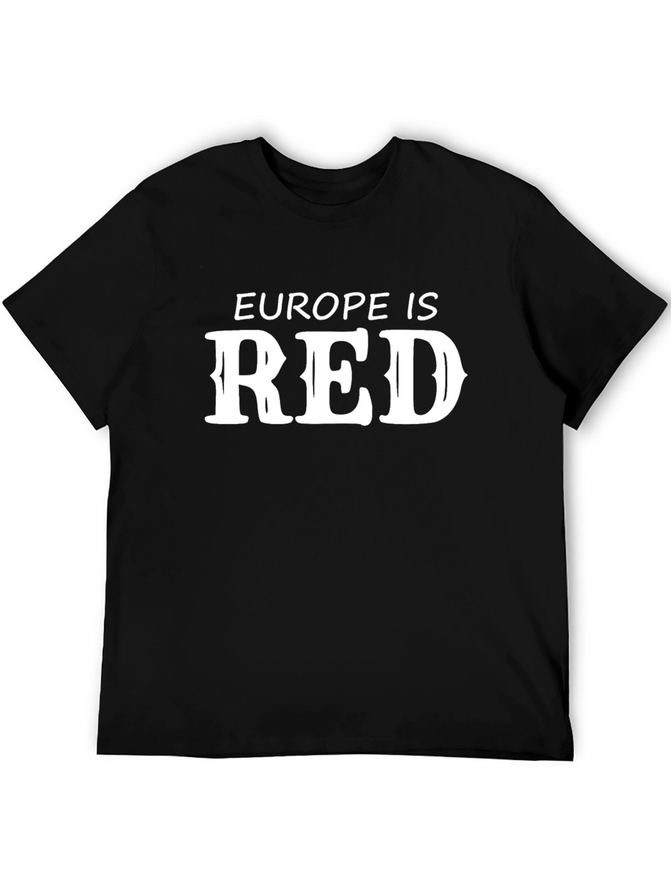 Europe Is Red Graphic Tee - Bold Statement Shirt