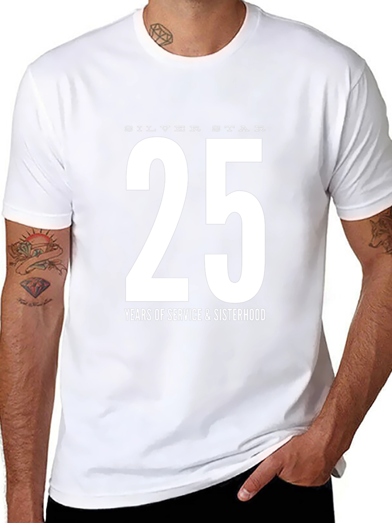 Silver Star 25 Years Service & Sisterhood T-Shirt
