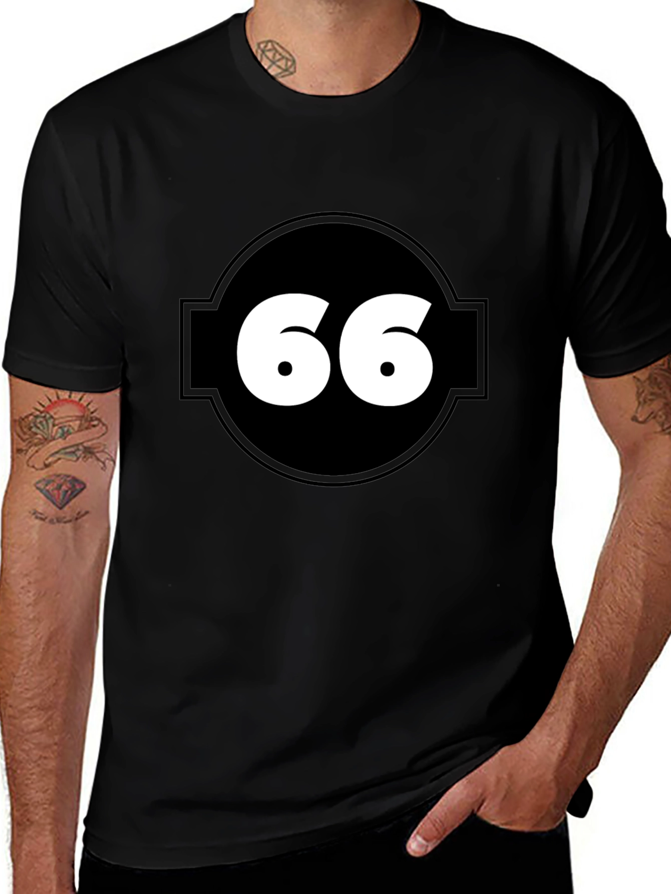 Number 66 Graphic Tee - Cool Casual Style