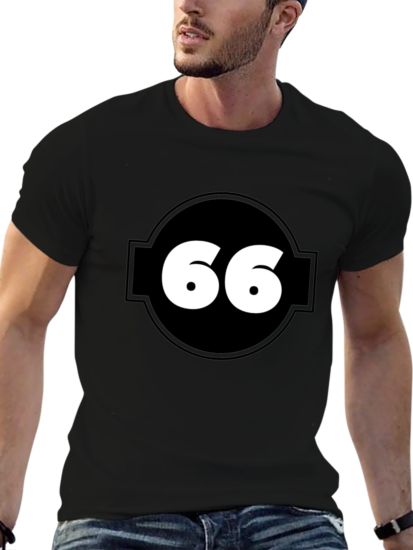 Number 66 Graphic Tee - Cool Casual Style
