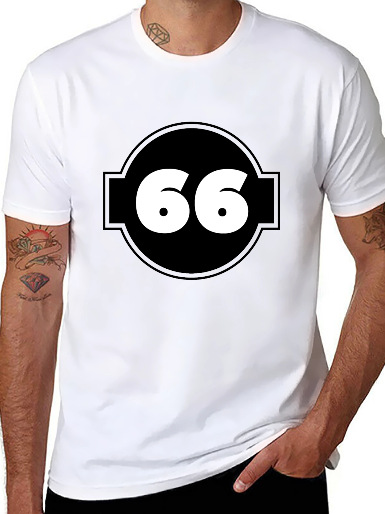 Number 66 Graphic Tee - Cool Casual Style