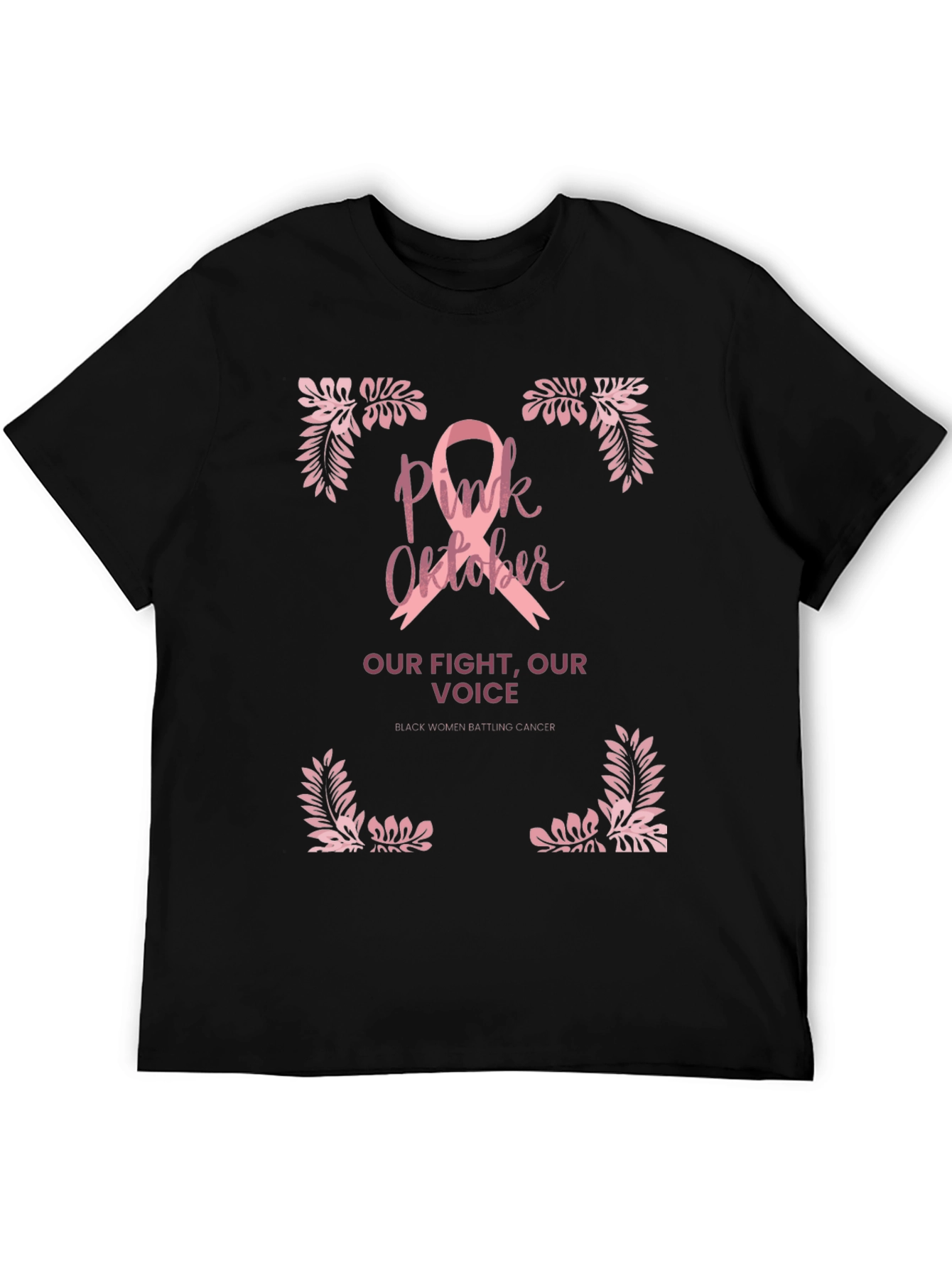 Pink October Breast Cancer Awareness Graphic Tee