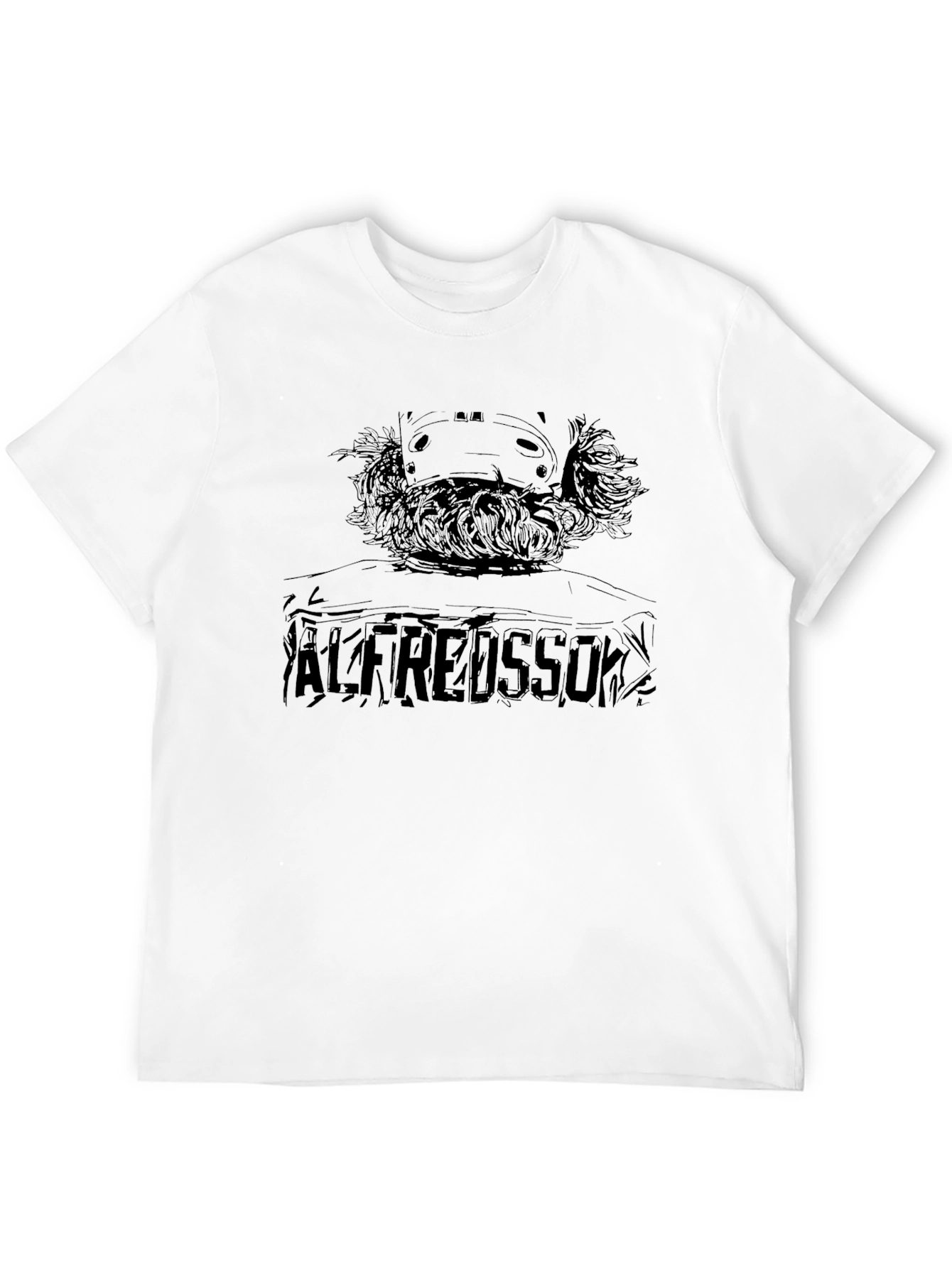 Alfredsson Black Graphic Tee