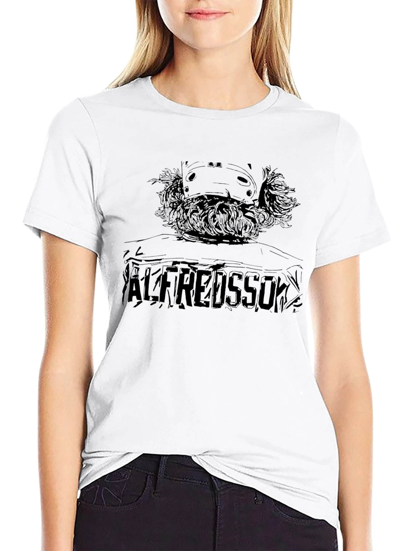 Alfredsson Black Graphic Tee