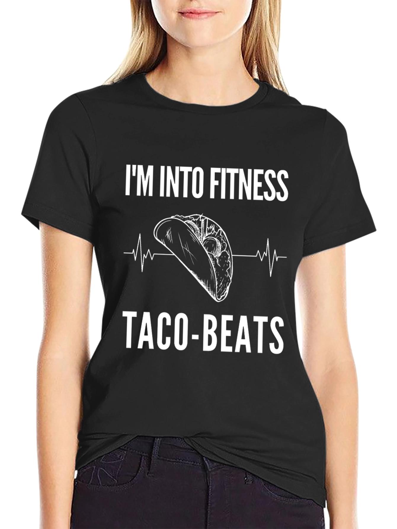 Im Into Fitness Taco Beats Funny Graphic T-Shirt
