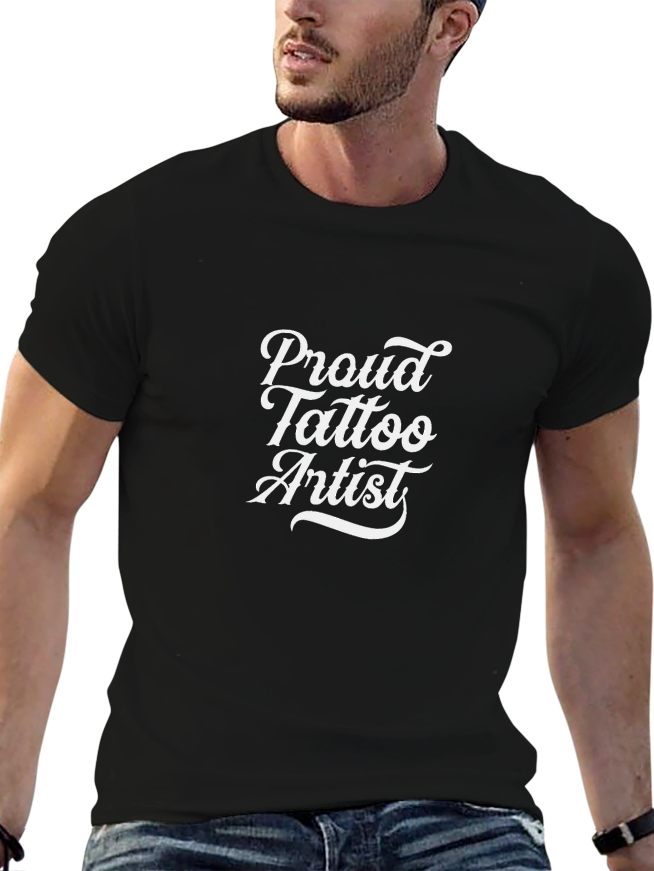 Proud Tattoo Artist Black T-Shirt