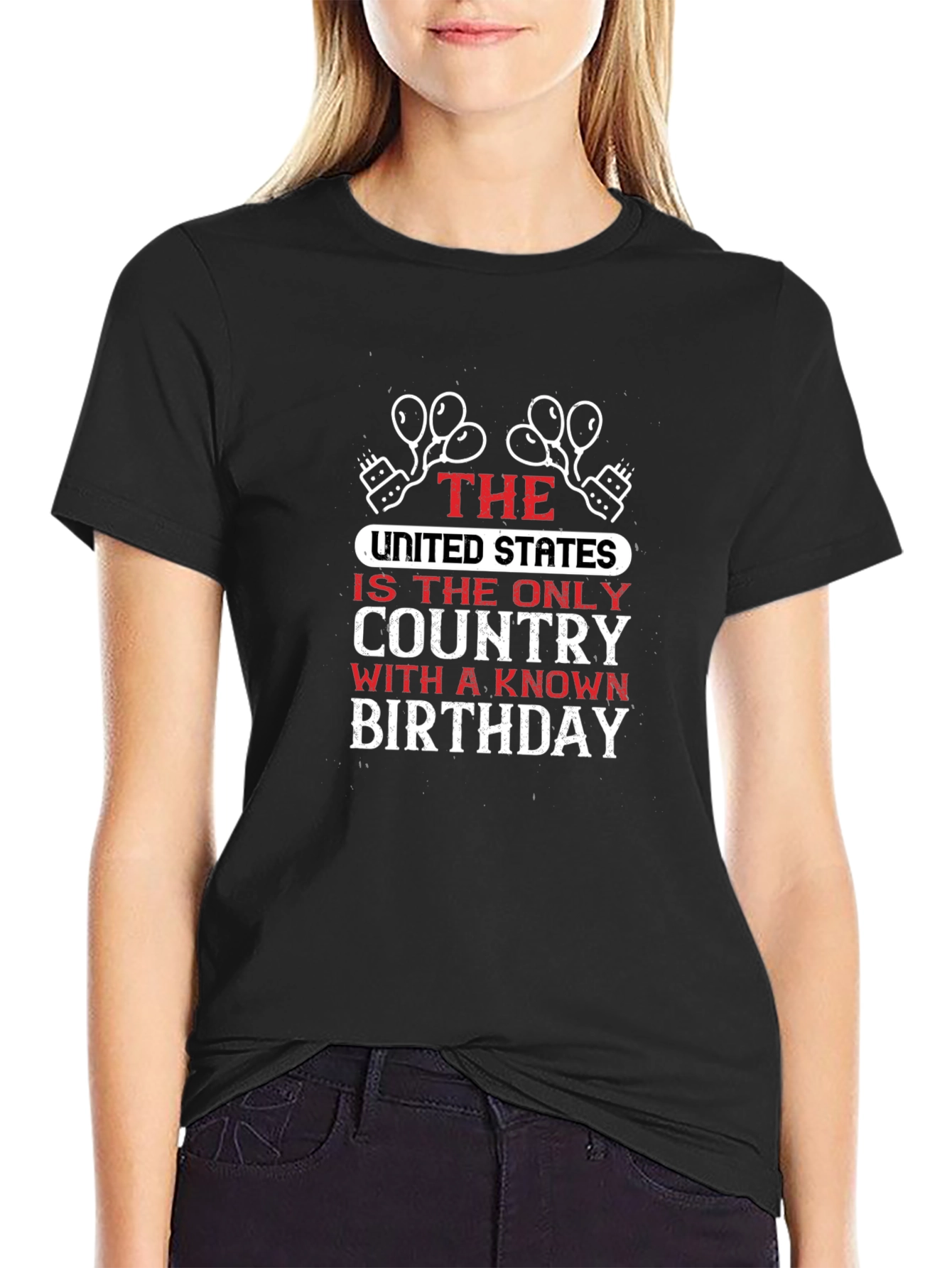 USA Birthday Graphic Tee - Patriotic Shirt